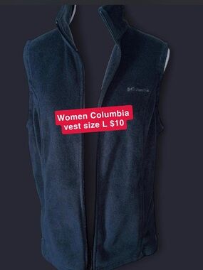 Columbia Women's Dark grey  Zip Fleece Vest
